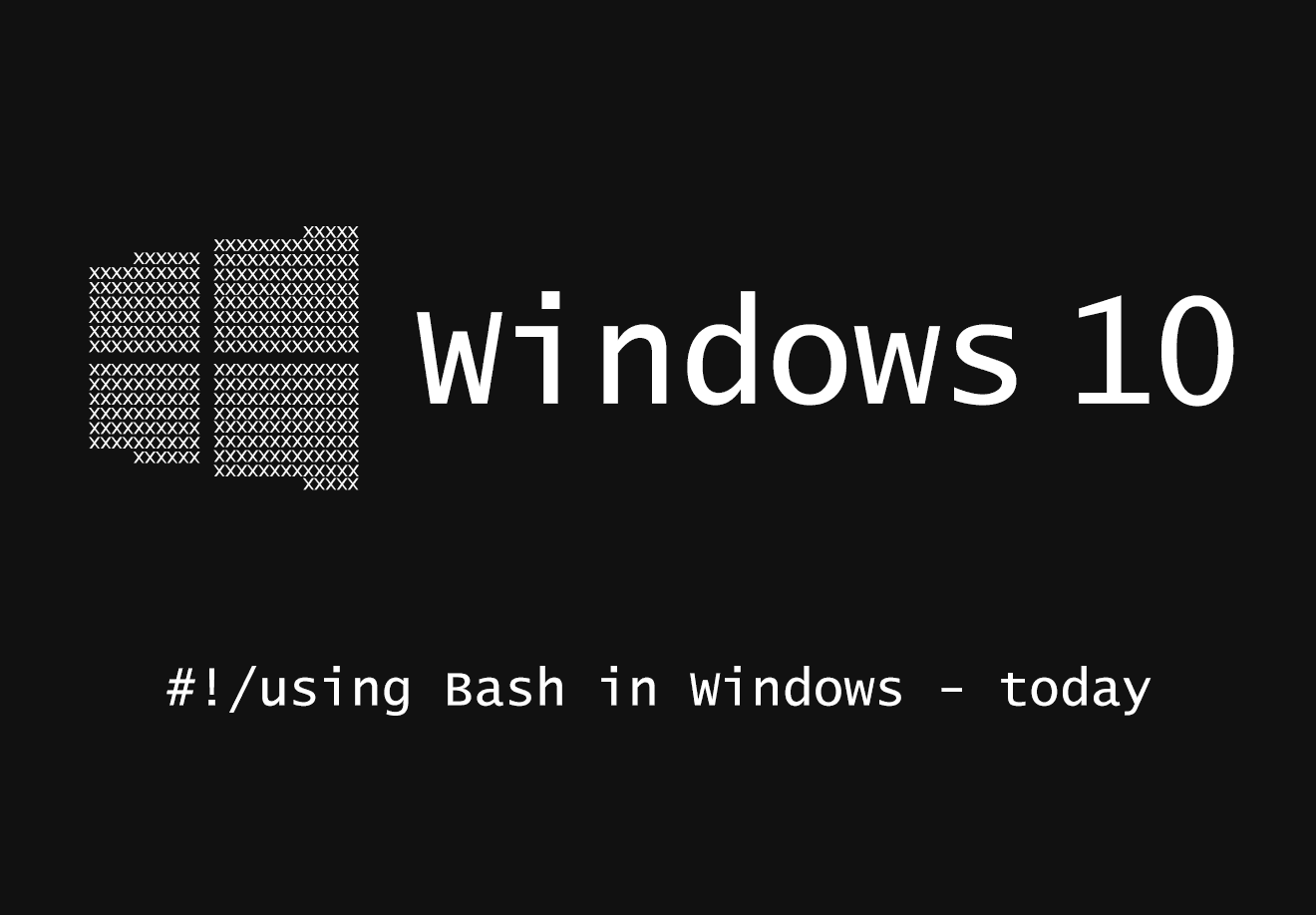 Bash in Windows